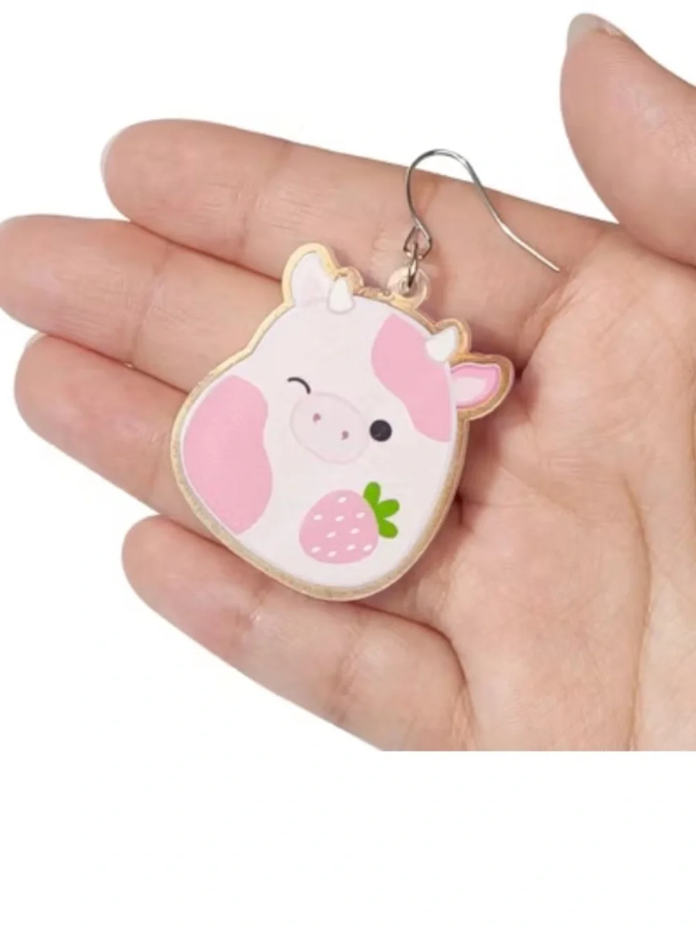 Squishmallows Reshma Large Earrings Gift Set, Hypoallergenic Nickel-Free Girls